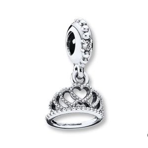 PANDORA Dangle Charm Hearts Tiara